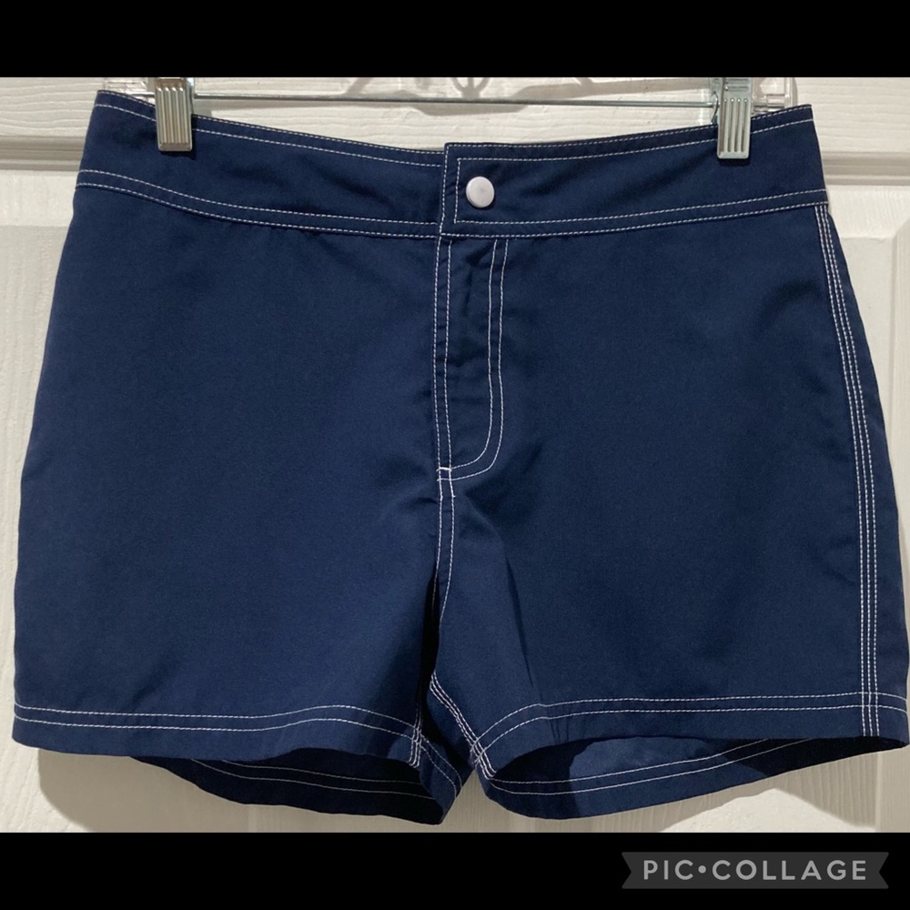 Venus navy blue polyester shorts SZ 4